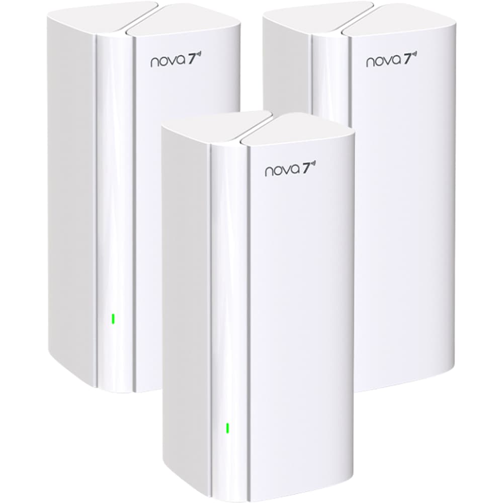 Sistem Mesh Wireless TENDA Nova EE3 Pro BE3600, Wi-Fi 7, Dual Band 688 + 2882 Mbps, 3 buc, alb
