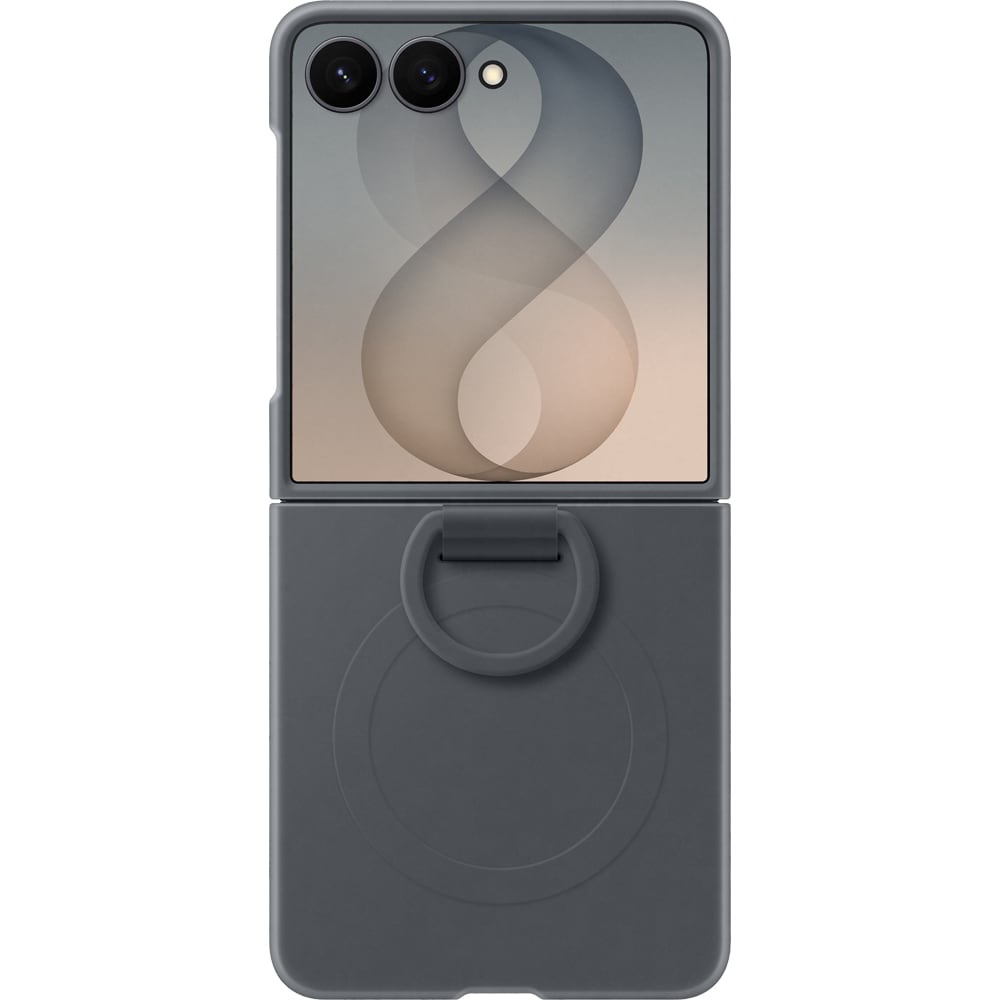 Husa telefon SAMSUNG Silicone Ring Magnet pentru Galaxy Z Flip8, EF-EF776CBEGWW, Black