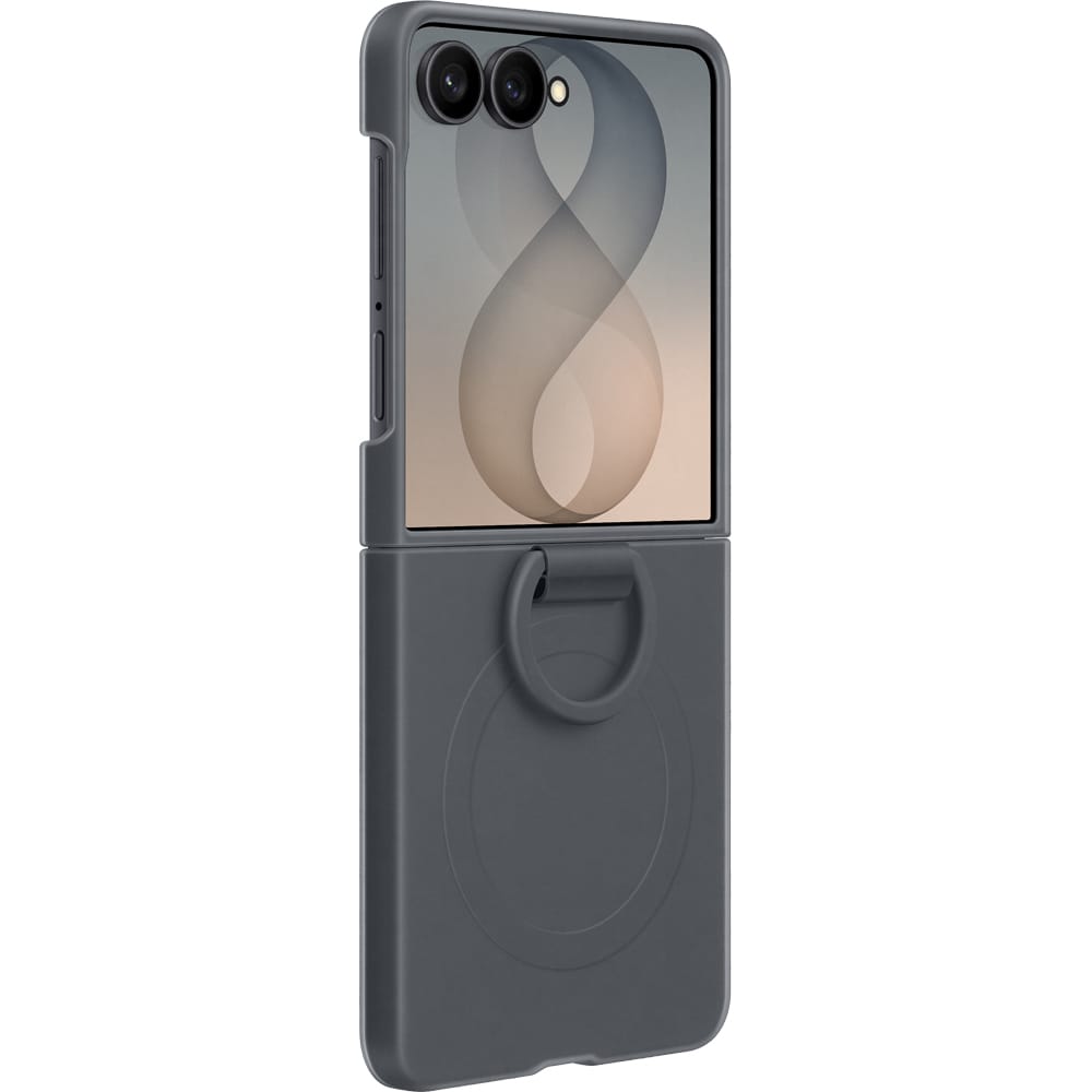 Husa telefon SAMSUNG Silicone Ring Magnet pentru Galaxy Z Flip8, EF-EF776CBEGWW, Black