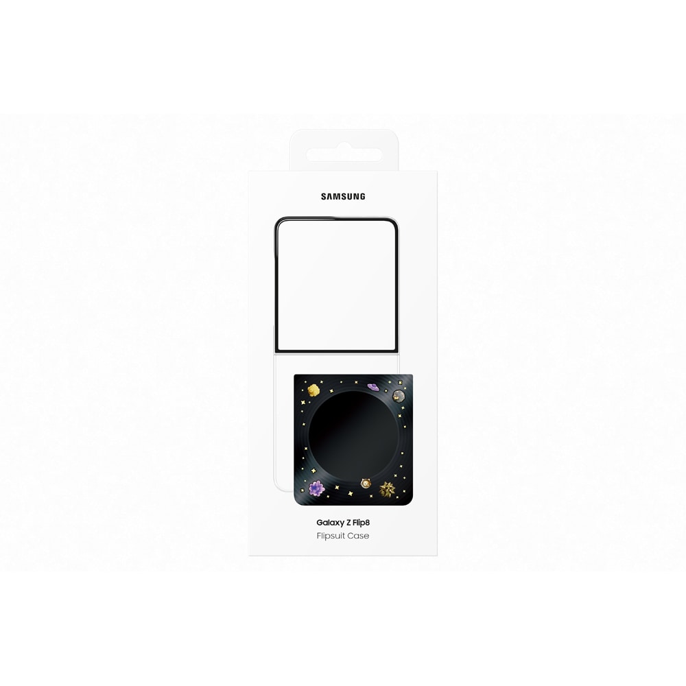 Husa telefon SAMSUNG Flipsuit Case pentru Galaxy Z Flip8, EF-FF776CBEGWW, Black
