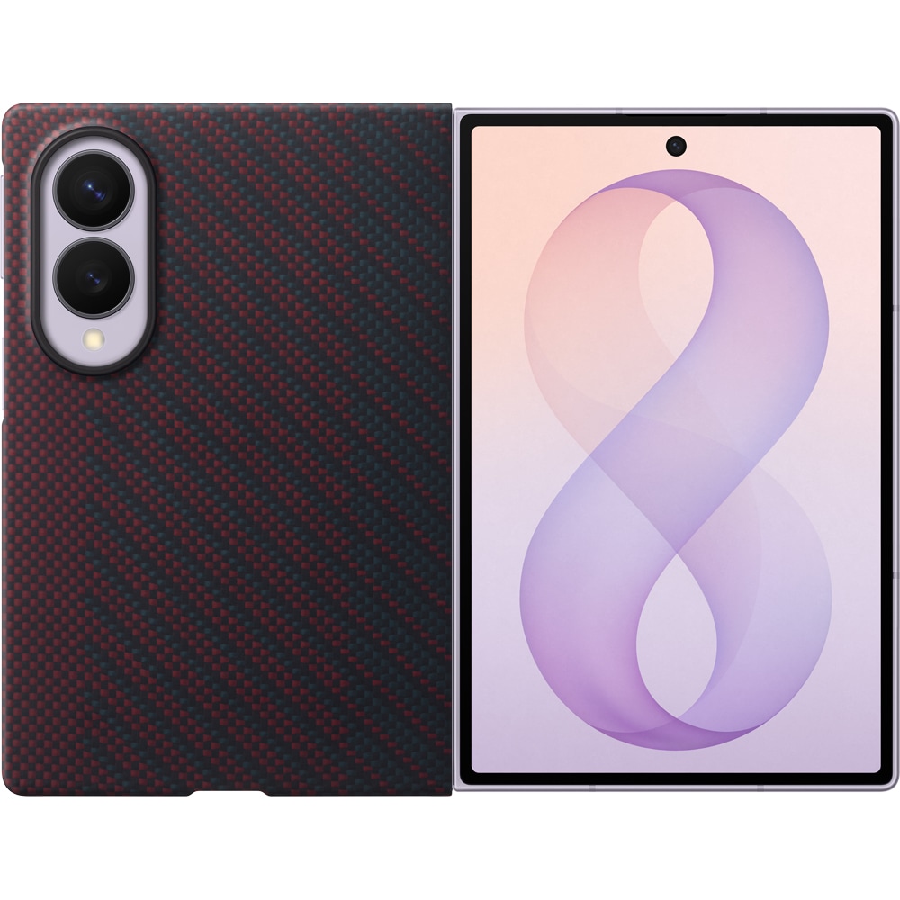 Husa telefon SAMSUNG Carbon Magnet pentru Galaxy Z Fold8, EF-KF971SREGWW, Red