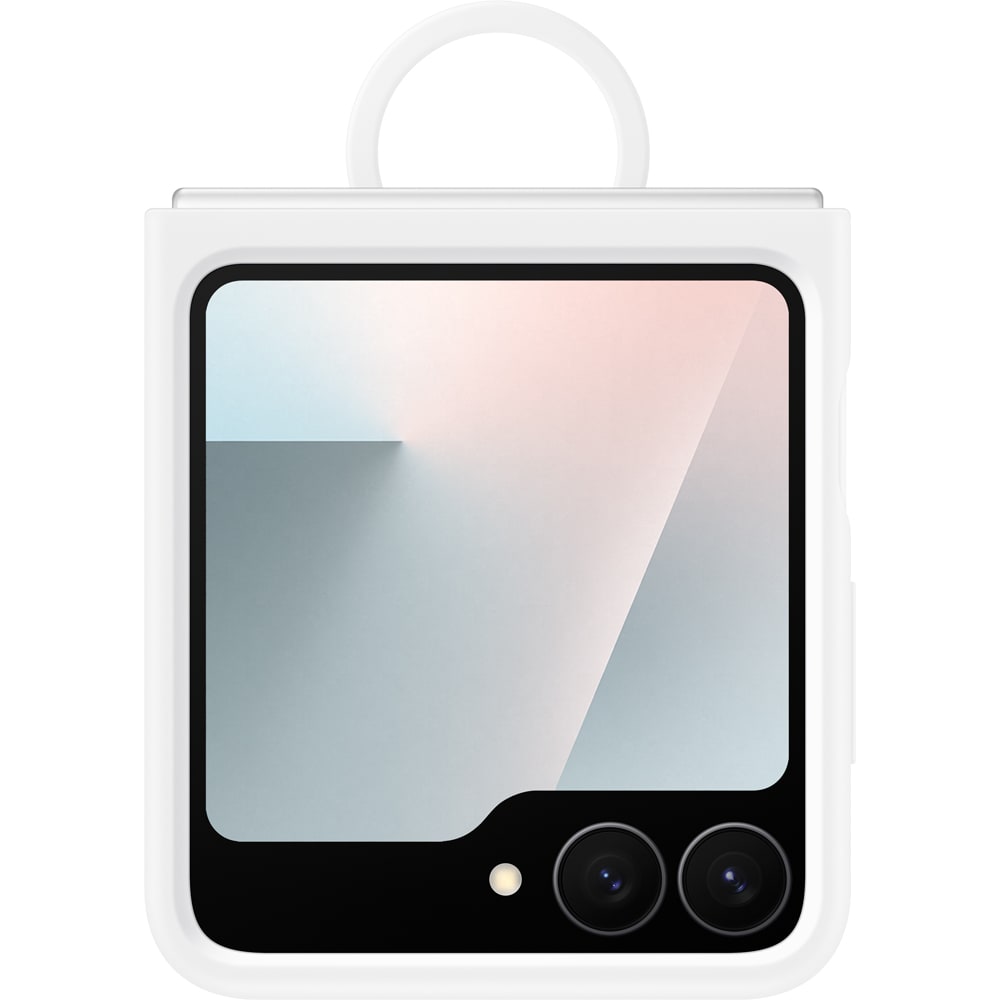 Husa telefon SAMSUNG Silicon Case pentru Galaxy Z Flip7 FE, EF-PF741TWEGWW, alb