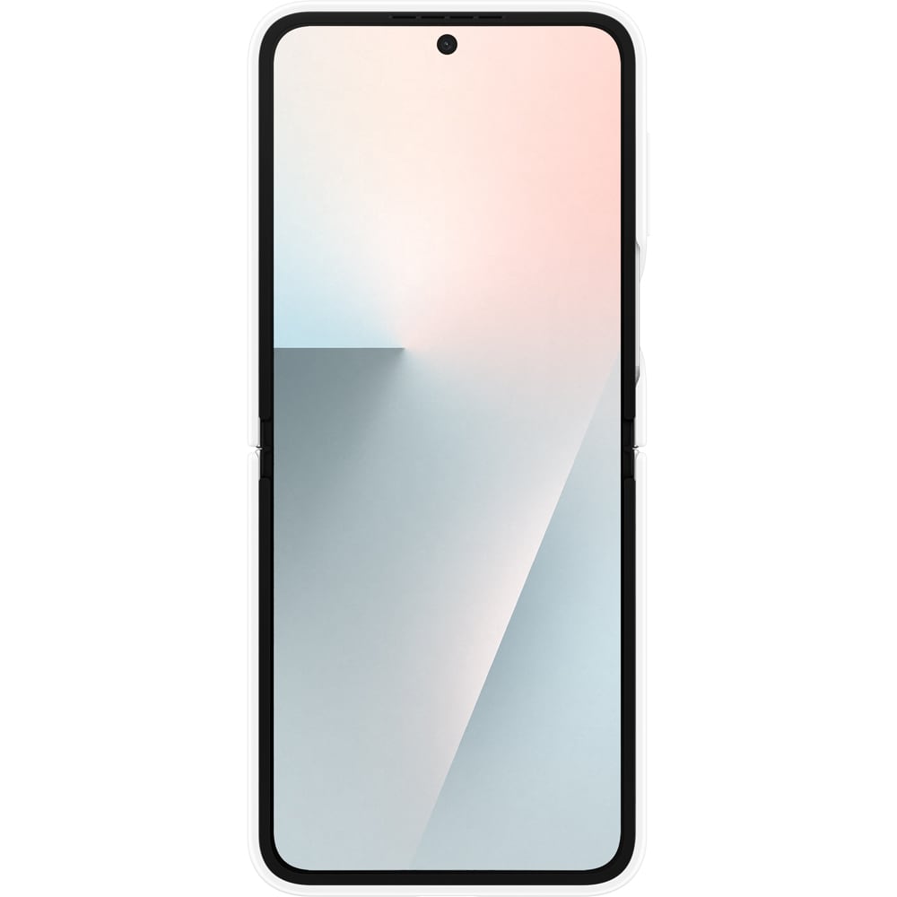 Husa telefon SAMSUNG Silicon Case pentru Galaxy Z Flip7 FE, EF-PF741TWEGWW, alb