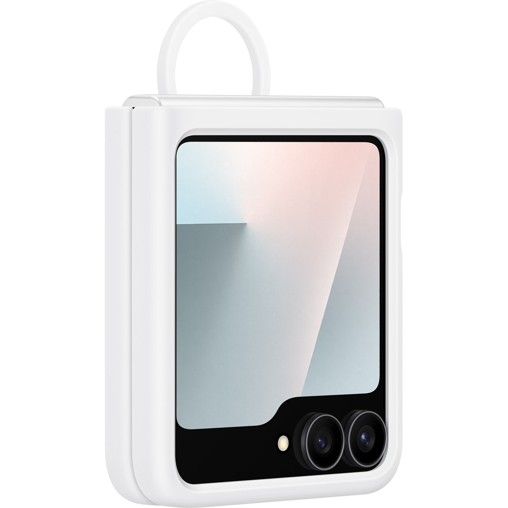 Husa telefon SAMSUNG Silicon Case pentru Galaxy Z Flip7 FE, EF-PF741TWEGWW, alb