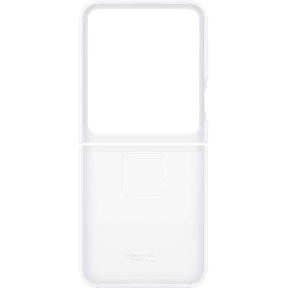 Husa telefon SAMSUNG Silicon Case pentru Galaxy Z Flip7 FE, EF-PF741TWEGWW, alb