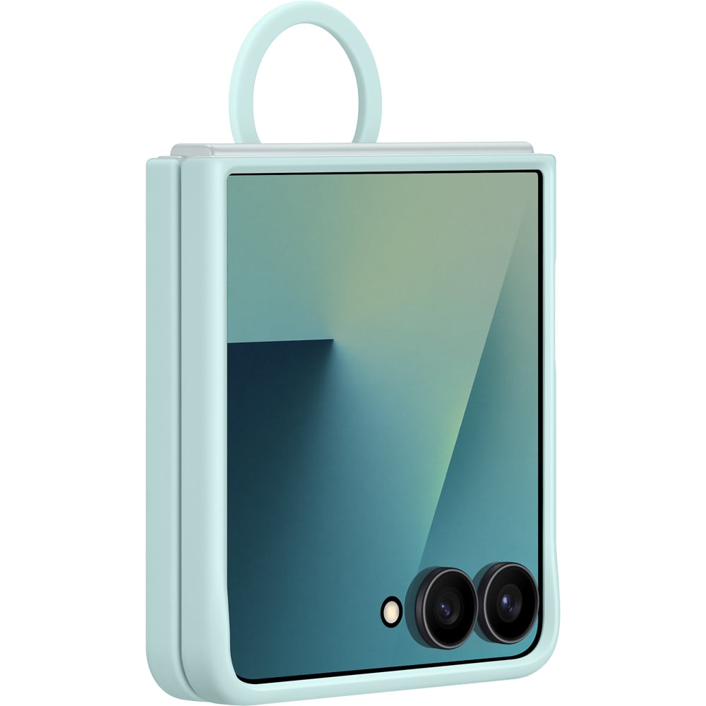 Husa telefon SAMSUNG Silicon Case pentru Galaxy Z Flip7, EF-PF766TMEGWW, verde