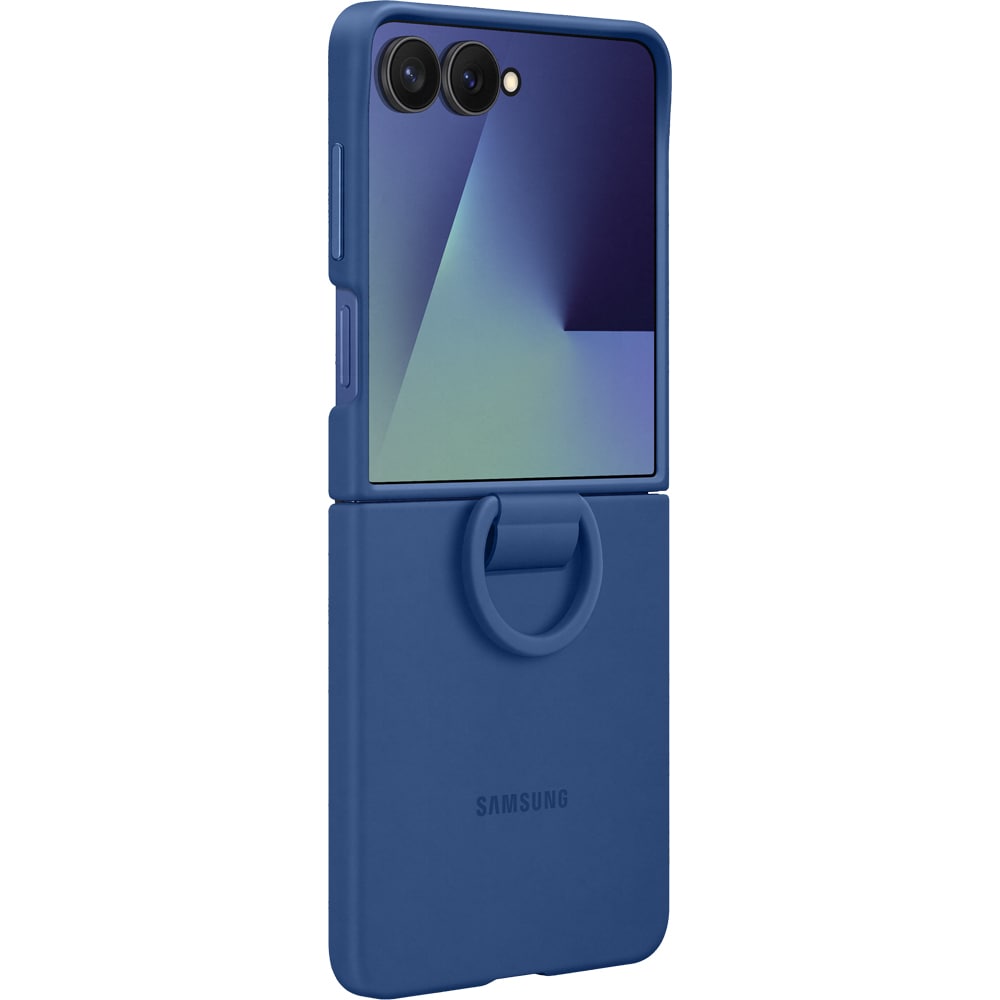 Husa telefon SAMSUNG Silicon Case pentru Galaxy Z Flip7, EF-PF766TNEGWW, albastru
