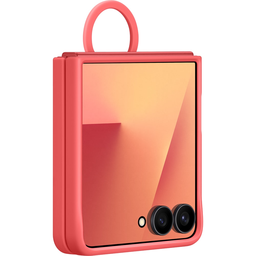 Husa telefon SAMSUNG Silicon Case pentru Galaxy Z Flip7, EF-PF766TREGWW, rosu