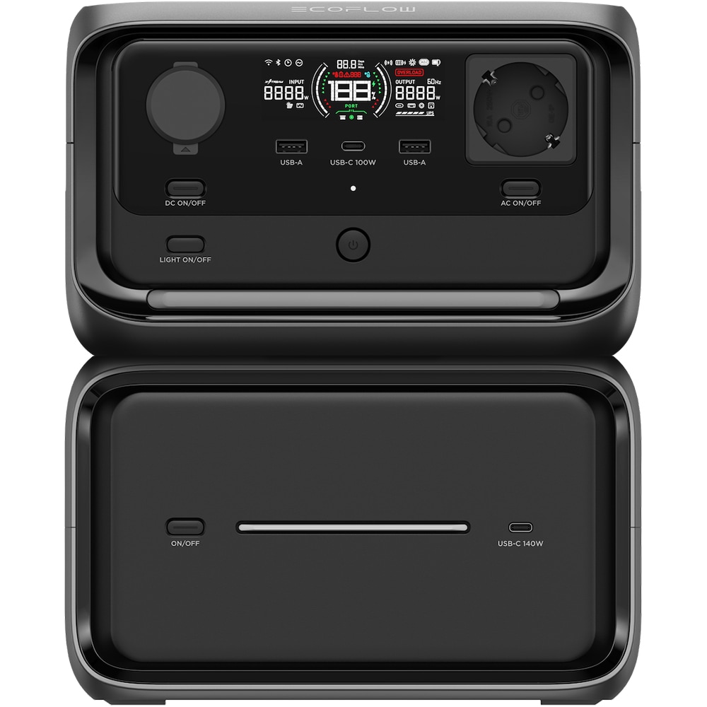 Statie de incarcare ECOFLOW River 3 Max Plus, 858Wh, 600W, negru