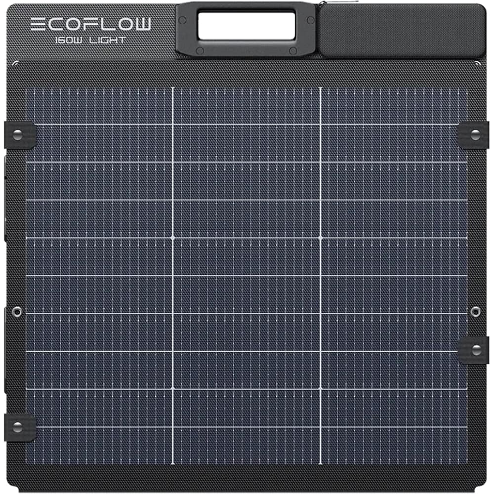 Panou solar portabil ECOFLOW EF-FOLD-160-LW, monocristalin, pliabil, IP68, 160W