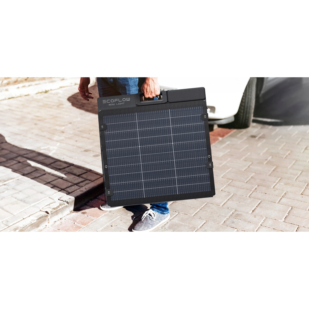 Panou solar portabil ECOFLOW EF-FOLD-160-LW, monocristalin, pliabil, IP68, 160W