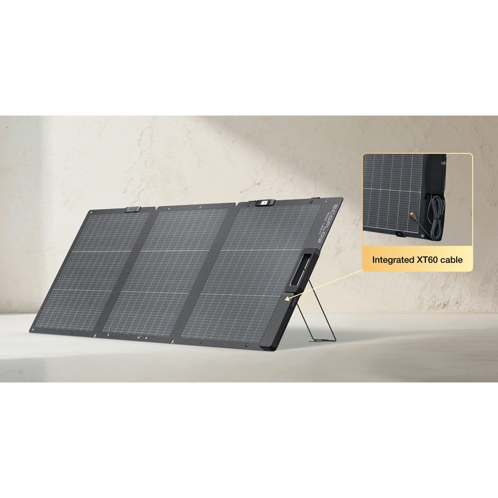 Panou solar portabil ECOFLOW EF-FOLD-160-LW, monocristalin, pliabil, IP68, 160W