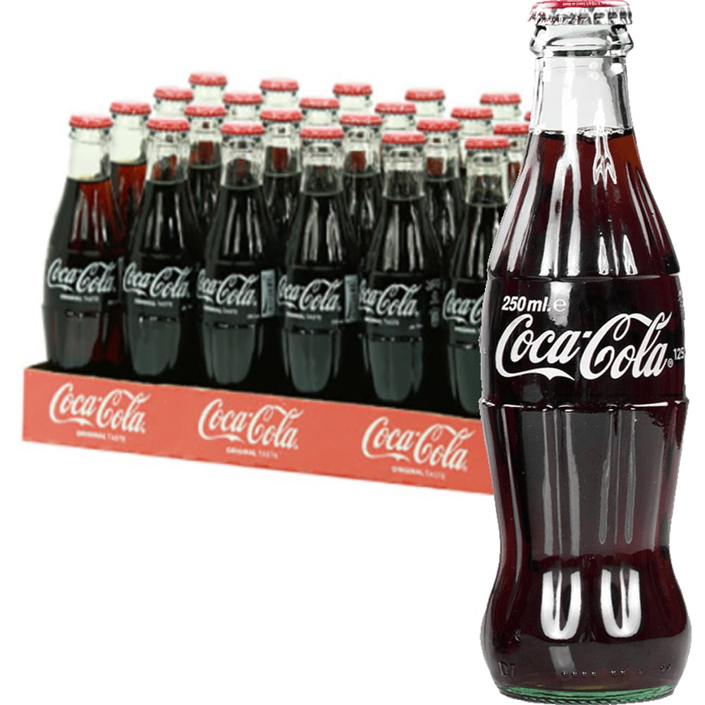 Bautura racoritoare carbogazoasa COCA-COLA bax 0.25L x 24 sticle