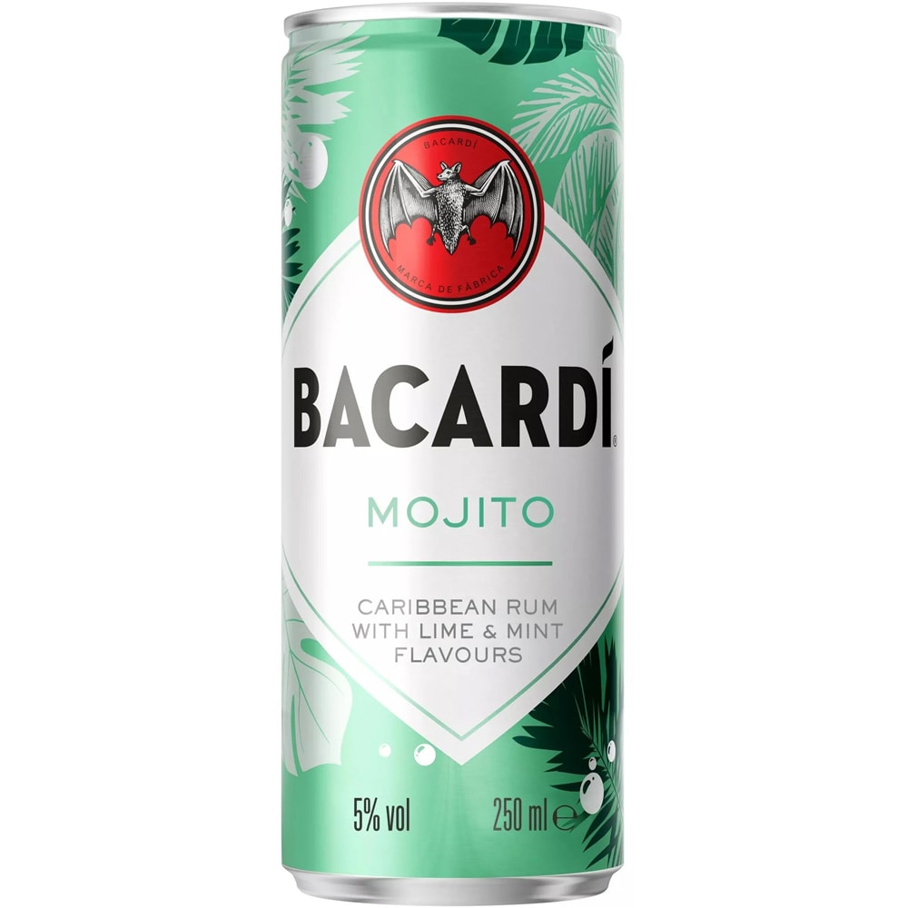 Cocktail cu alcool Bacardi Mojito bax 0.25L x 12 doze