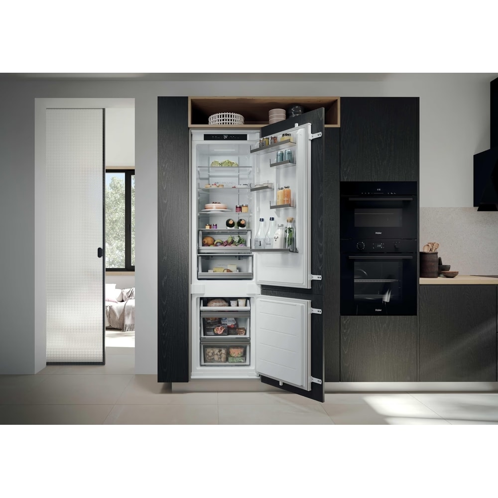 Combina frigorifica incorporabila HAIER EHBQW5519E, Total No Frost, 284 l, H 193.5 cm, Clasa E, Wi-Fi