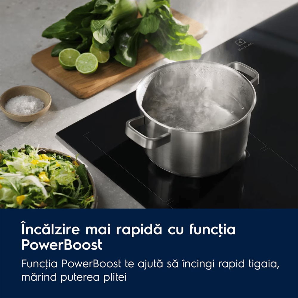 Plita incorporabila ELECTROLUX EIT60433CL, Inductie, 4 arzatoare, Touch Control, negru