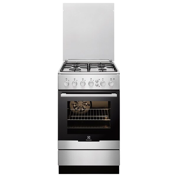 Aragaz ELECTROLUX EKG51351OX, 4 arzatoare, Gaz, L 50 cm, Grill, inox