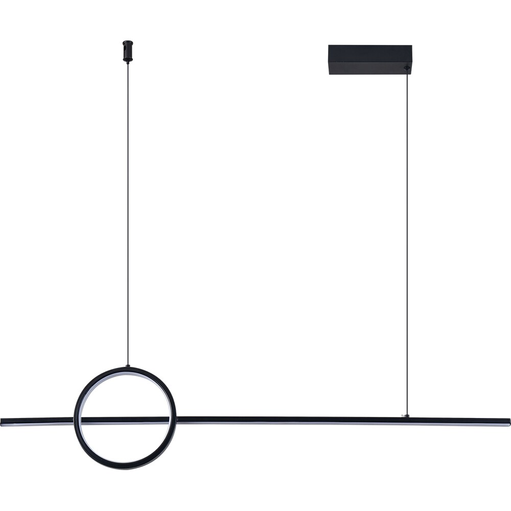 Pendul LED ERSTE Hera, 2800lm, 40W, IP20, negru