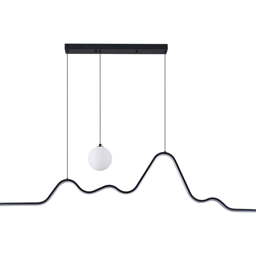 Pendul LED ERSTE Hades, 2380lm, 34W, IP20, negru