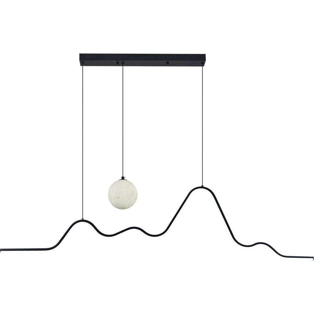 Pendul LED ERSTE Hades, 2380lm, 34W, IP20, negru