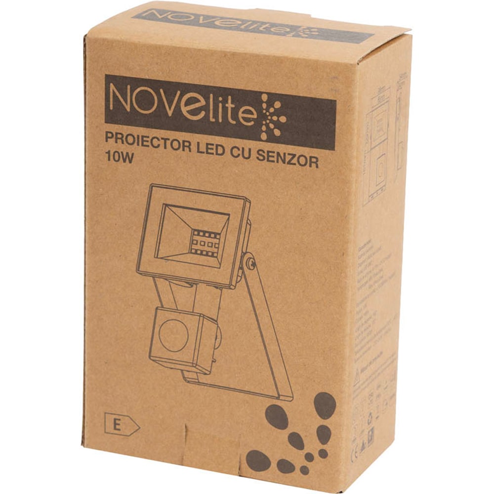 Proiector LED NOVELITE V4, 10W, 6500K, IP44/IP65, negru