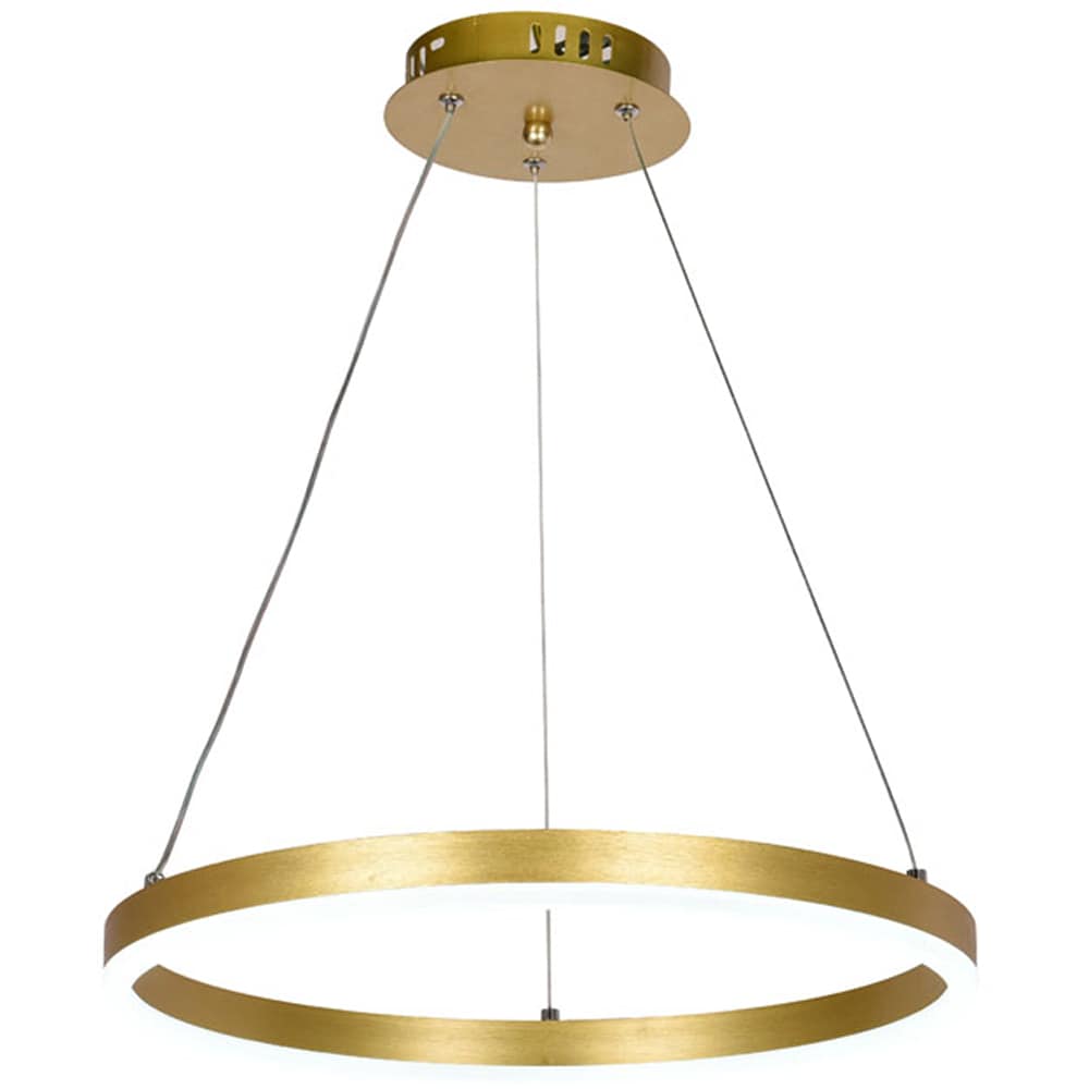 Pendul LED ERSTE Round, 30W, 2100lm, IP20, auriu