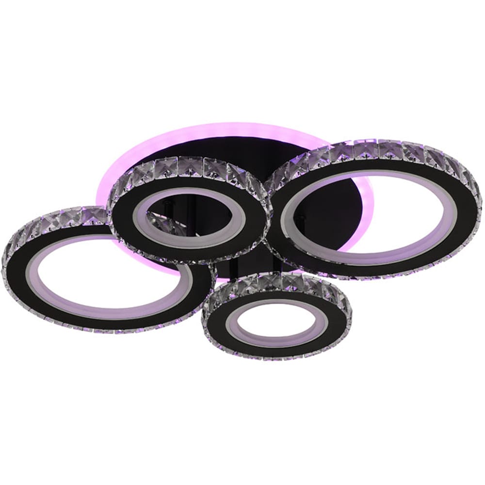 Plafoniera LED ERSTE Echo, 90W, 6930lm, IP20, negru