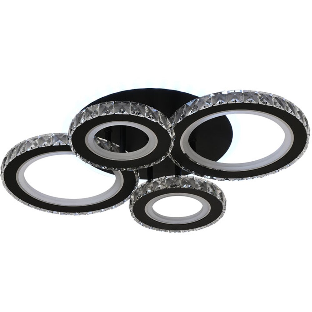 Plafoniera LED ERSTE Echo, 90W, 6930lm, IP20, negru