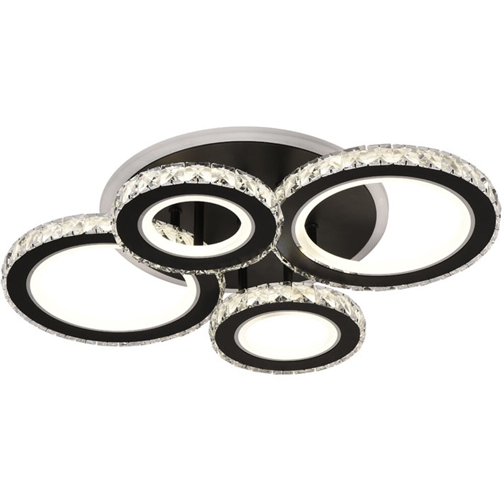 Plafoniera LED ERSTE Echo, 90W, 6930lm, IP20, negru