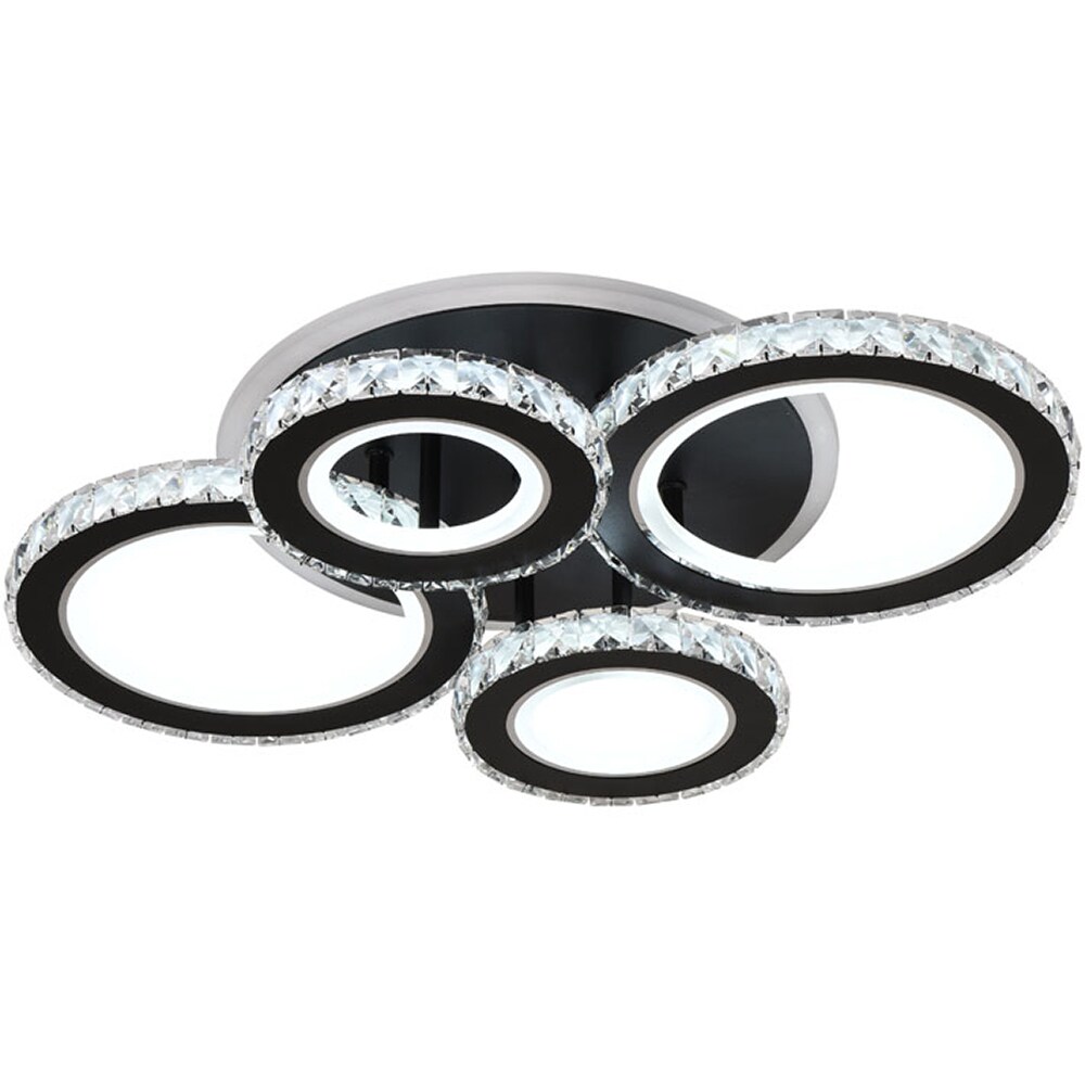 Plafoniera LED ERSTE Echo, 90W, 6930lm, IP20, negru