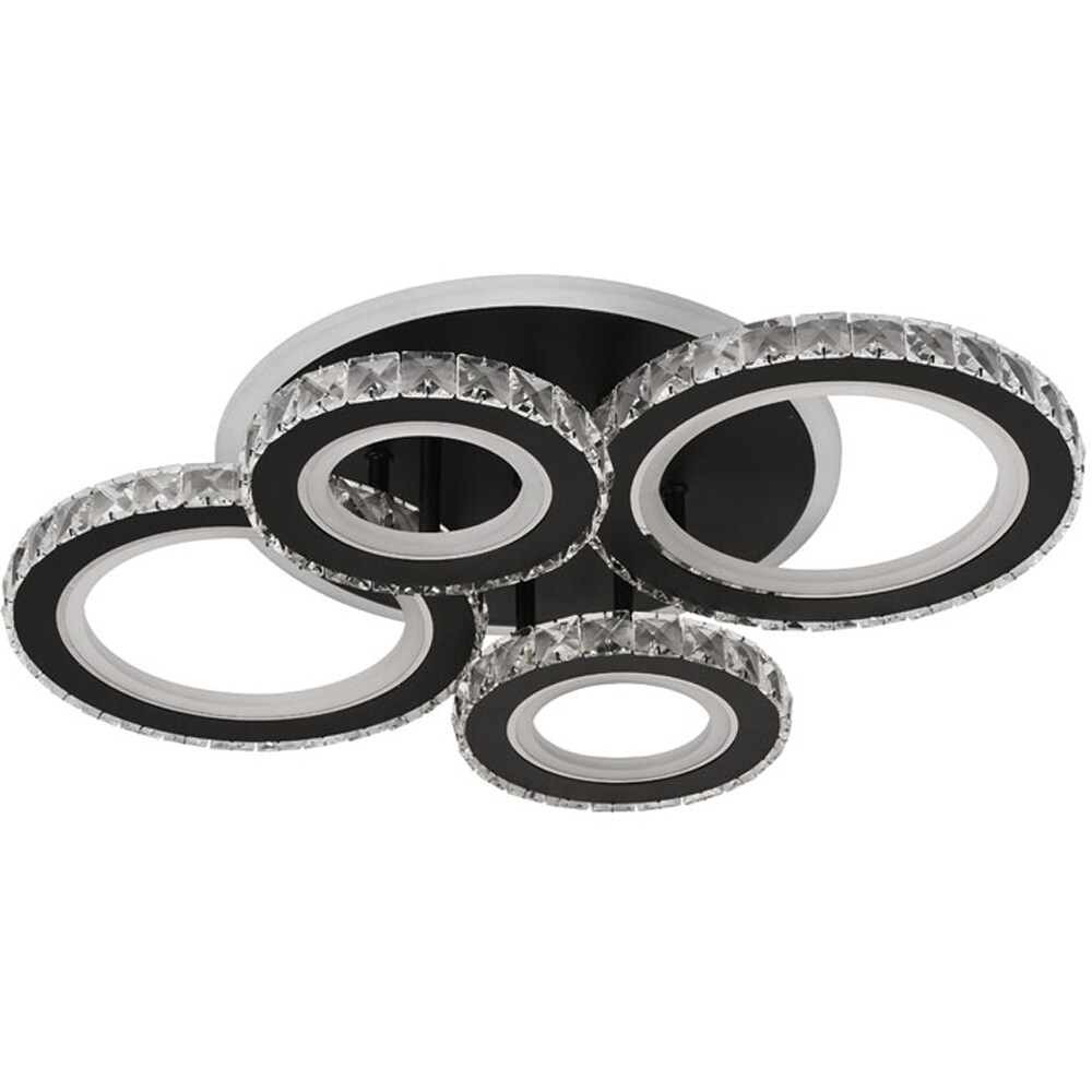 Plafoniera LED ERSTE Echo, 90W, 6930lm, IP20, negru