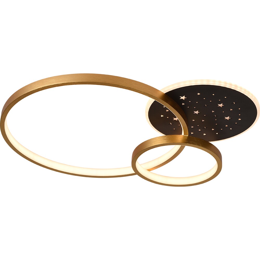 Plafoniera LED ERSTE Amber, 70W, 5250lm, IP20, auriu