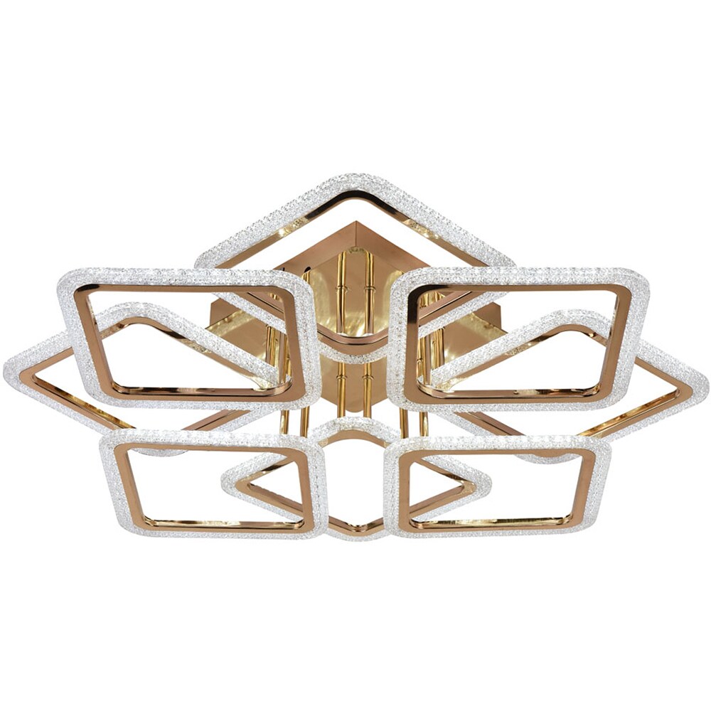 Lustra LED ERSTE Veil, 115W, 10925lm, IP20, auriu