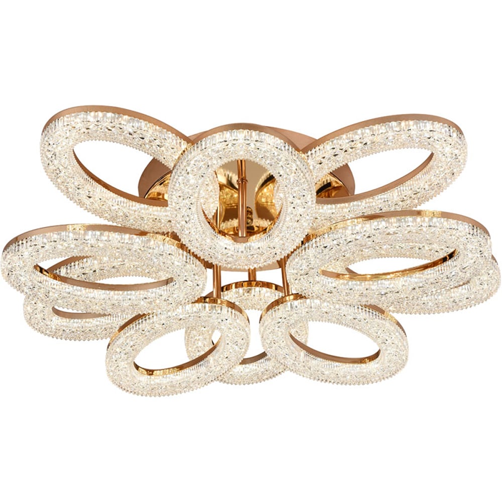 Lustra LED ERSTE Lucce, 120W, 15360lm, IP20, auriu