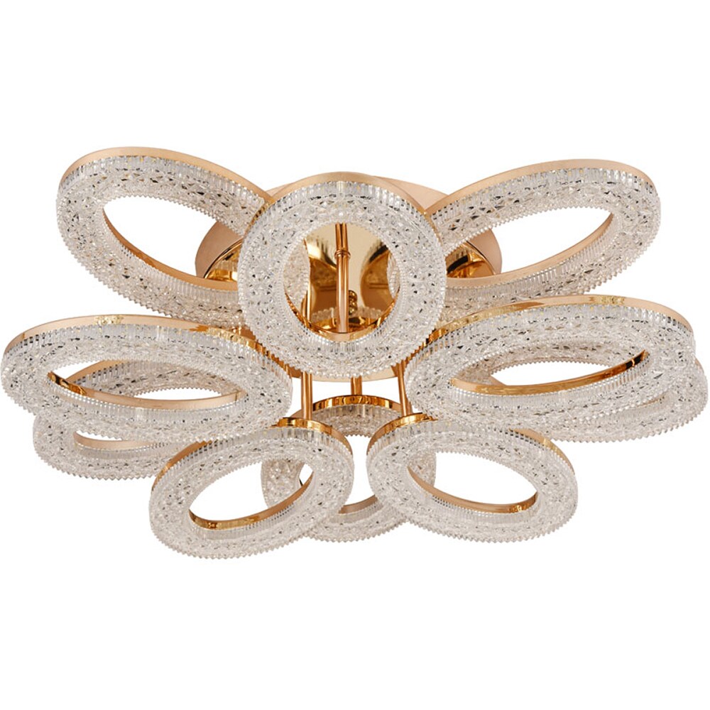 Lustra LED ERSTE Lucce, 120W, 15360lm, IP20, auriu