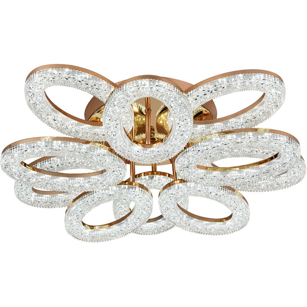 Lustra LED ERSTE Lucce, 120W, 15360lm, IP20, auriu