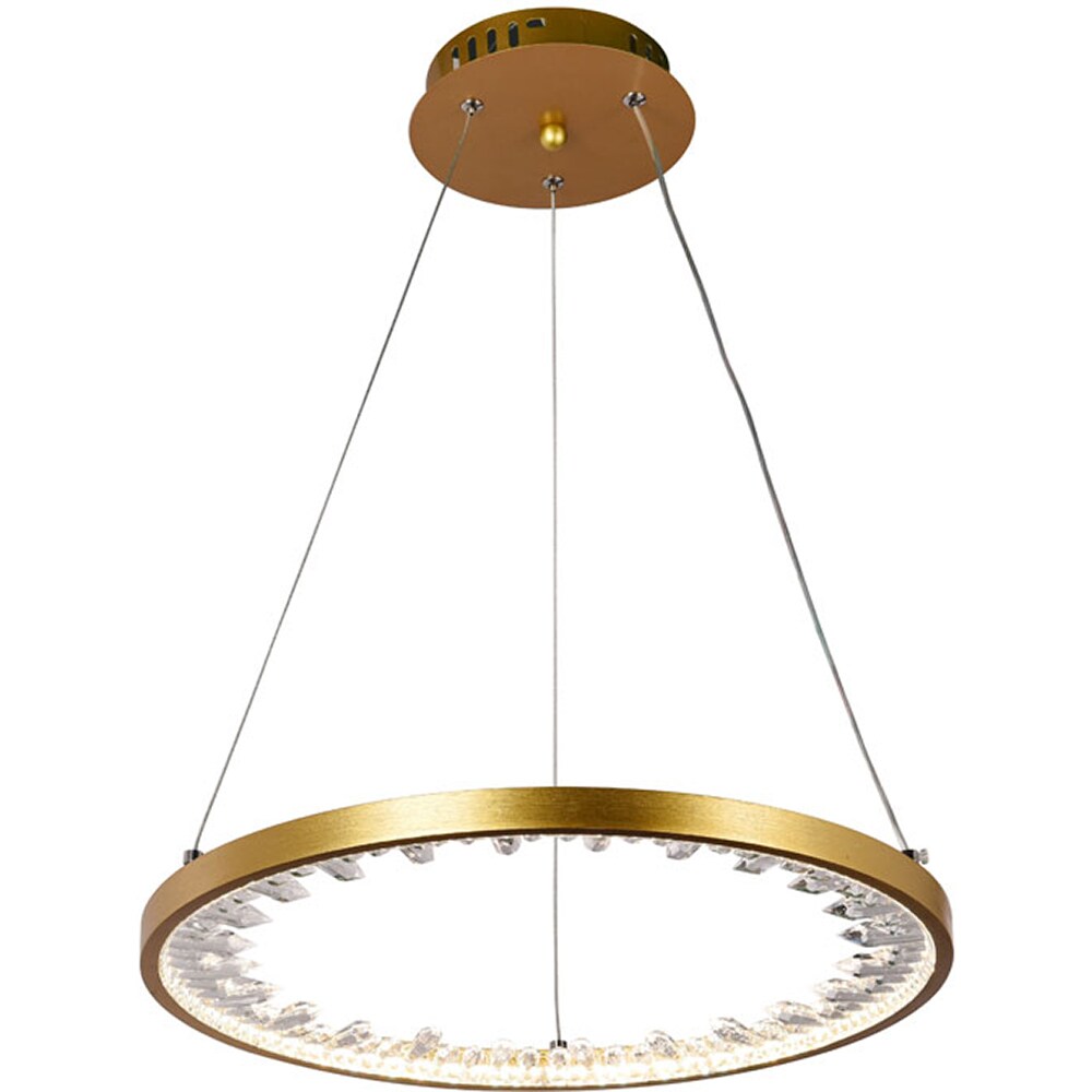 Pendul LED ERSTE Linea, 26W, 2080lm, IP20, auriu