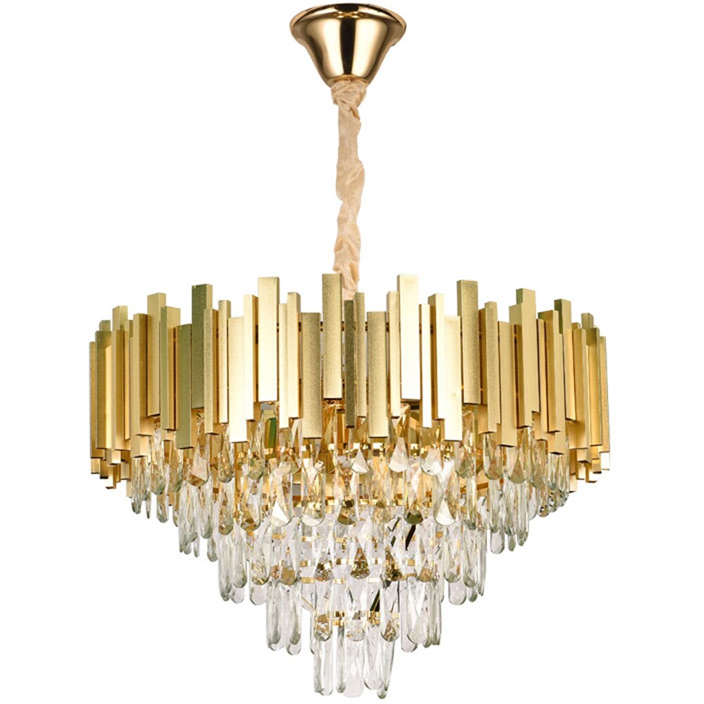 Candelabru ERSTE Cristal, E14, 40W, IP20, auriu