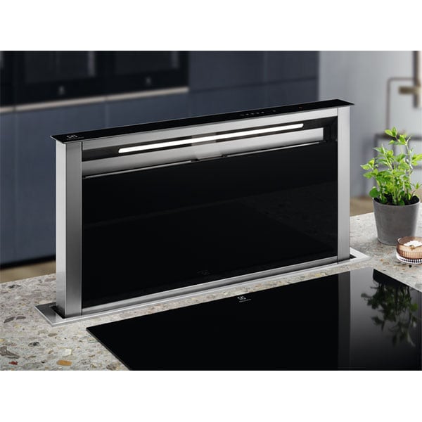 Hota incorporabila telescopica de blat ELECTROLUX LFD619Y, 1 motor, 700 m3/h, L 90 cm, negru