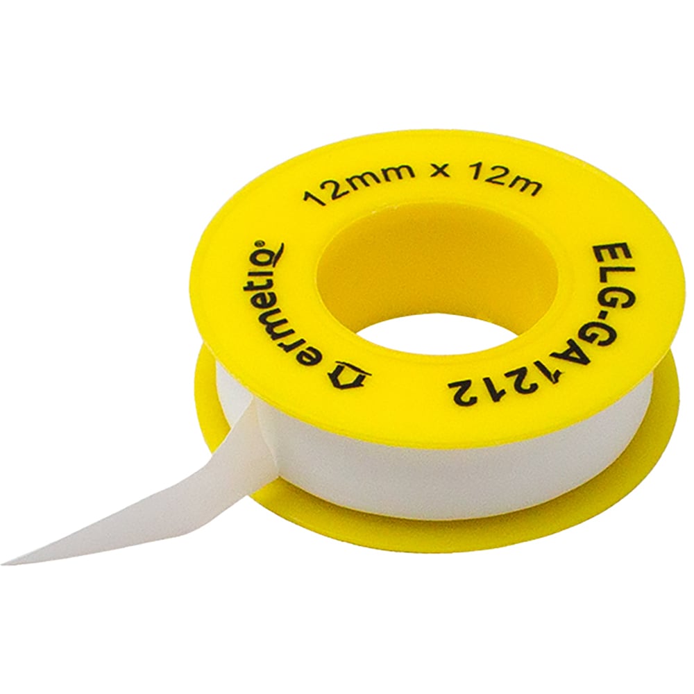 Banda teflon pentru gaz EVERLINE, 12mm x 12m, galben