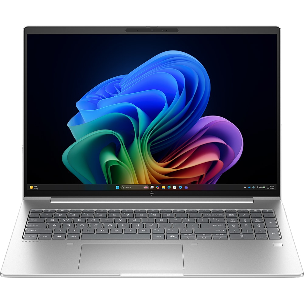 Laptop HP EliteBook 6 G2i, Intel Core Ultra 5 325 pana la 4.5Ghz, 16" WUXGA, 24GB, SSD 1TB, Intel Graphics, Windows 11 Pro, argintiu