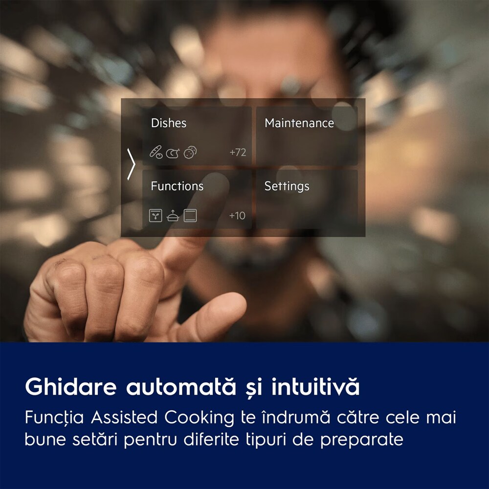 Cuptor incorporabil ELECTROLUX EOA9S3DC, Electric, SteamPro, Autocuratare cu abur, 70 l, Clasa A++, negru