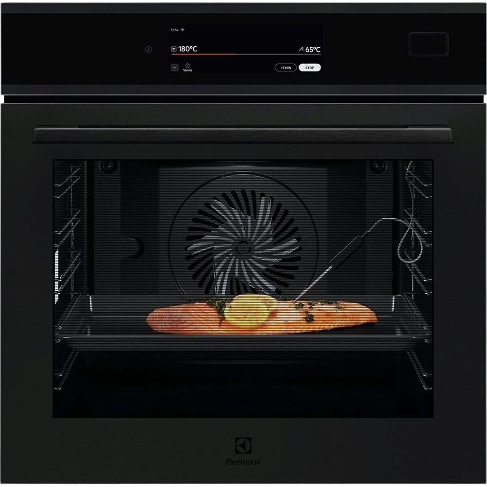 Cuptor incorporabil ELECTROLUX EOB9S3ST, Electric, SteamPro, Autocuratare cu abur, 70 l, Clasa A++, Wi-Fi, negru mat
