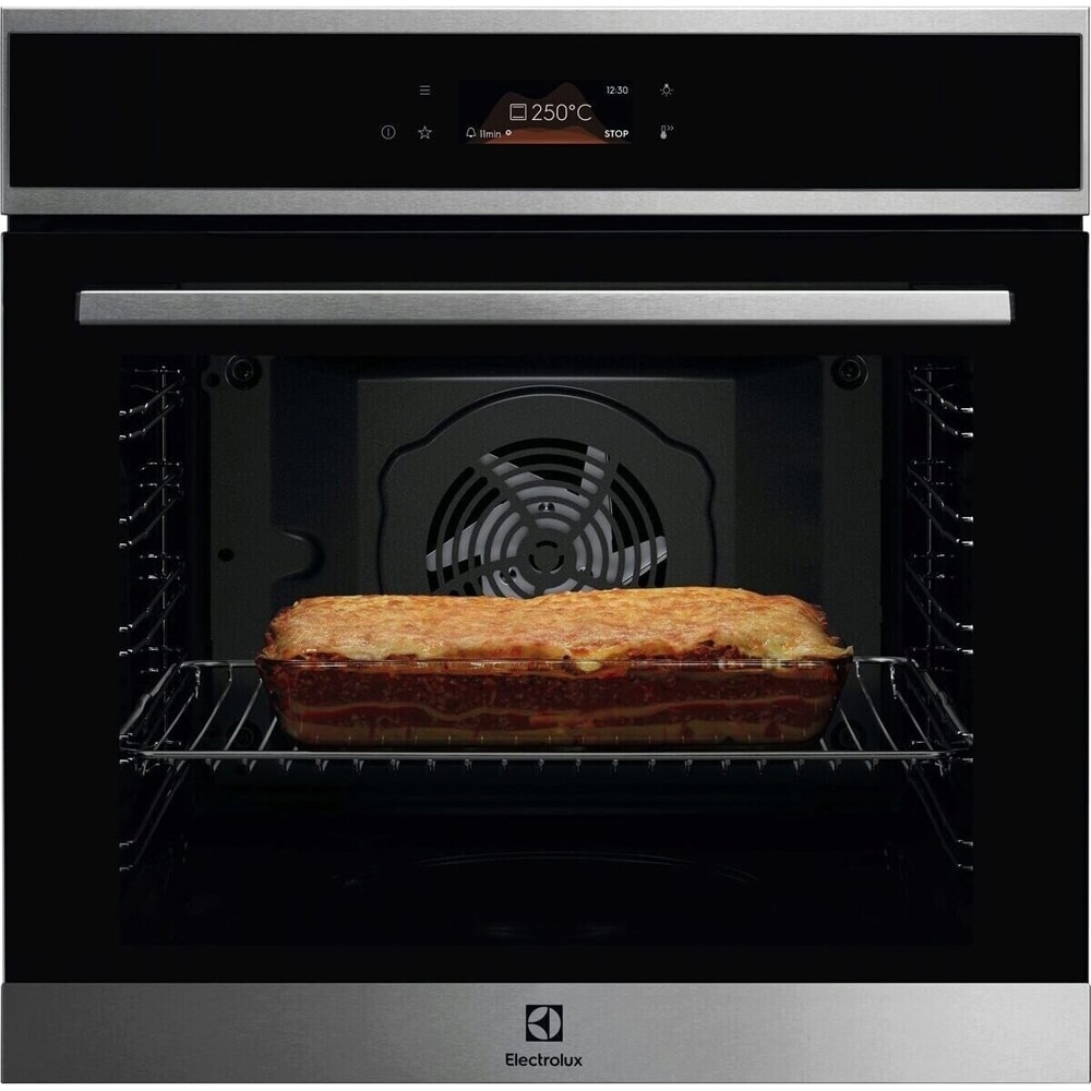 Cuptor incorporabil ELECTROLUX EOE8P38X, Electric, Autocuratare pirolitica, 72 l, Clasa A+, inox-negru