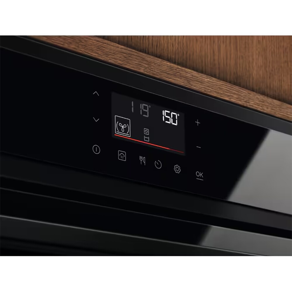 Cuptor incorporabil ELECTROLUX SenseCook EOP7X87H, Electric, Autocuratare pirolitica, 72 l, Clasa A++, negru