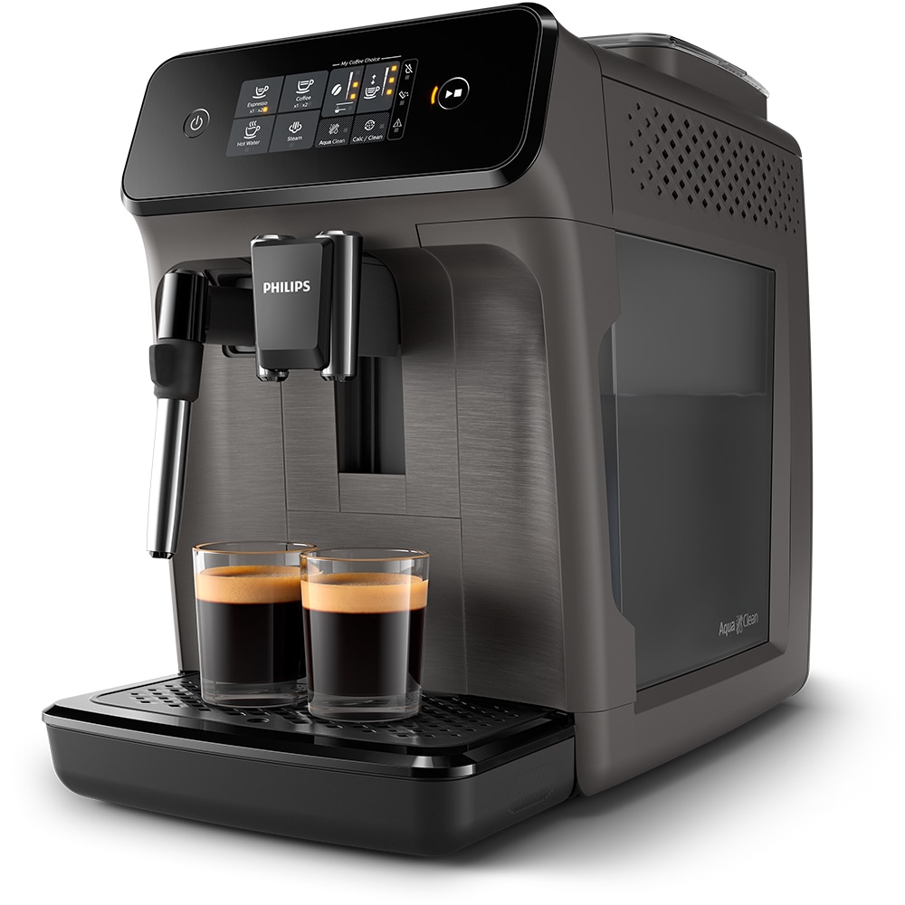 Espressor automat PHILIPS Seria 1200 EP1224/00, 1.8l, 1500W, 15 bar, gri inchis