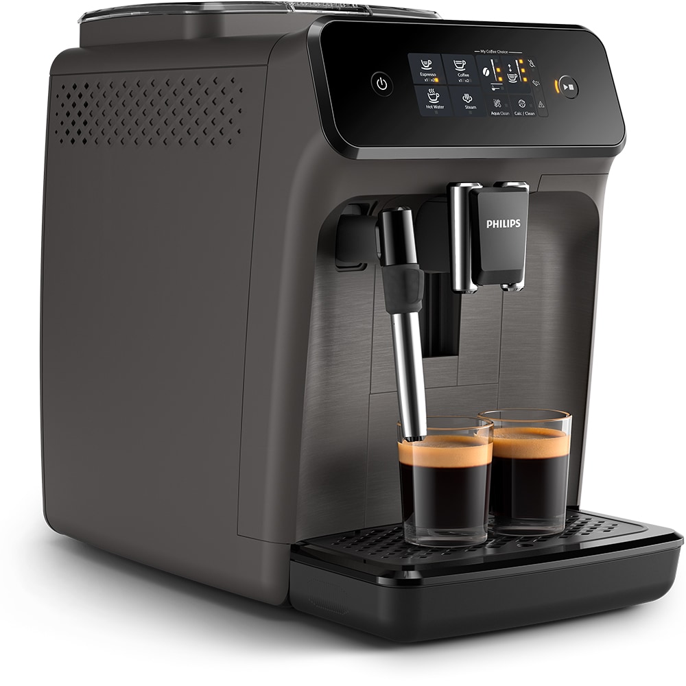 Espressor automat PHILIPS Seria 1200 EP1224/00, 1.8l, 1500W, 15 bar, gri inchis