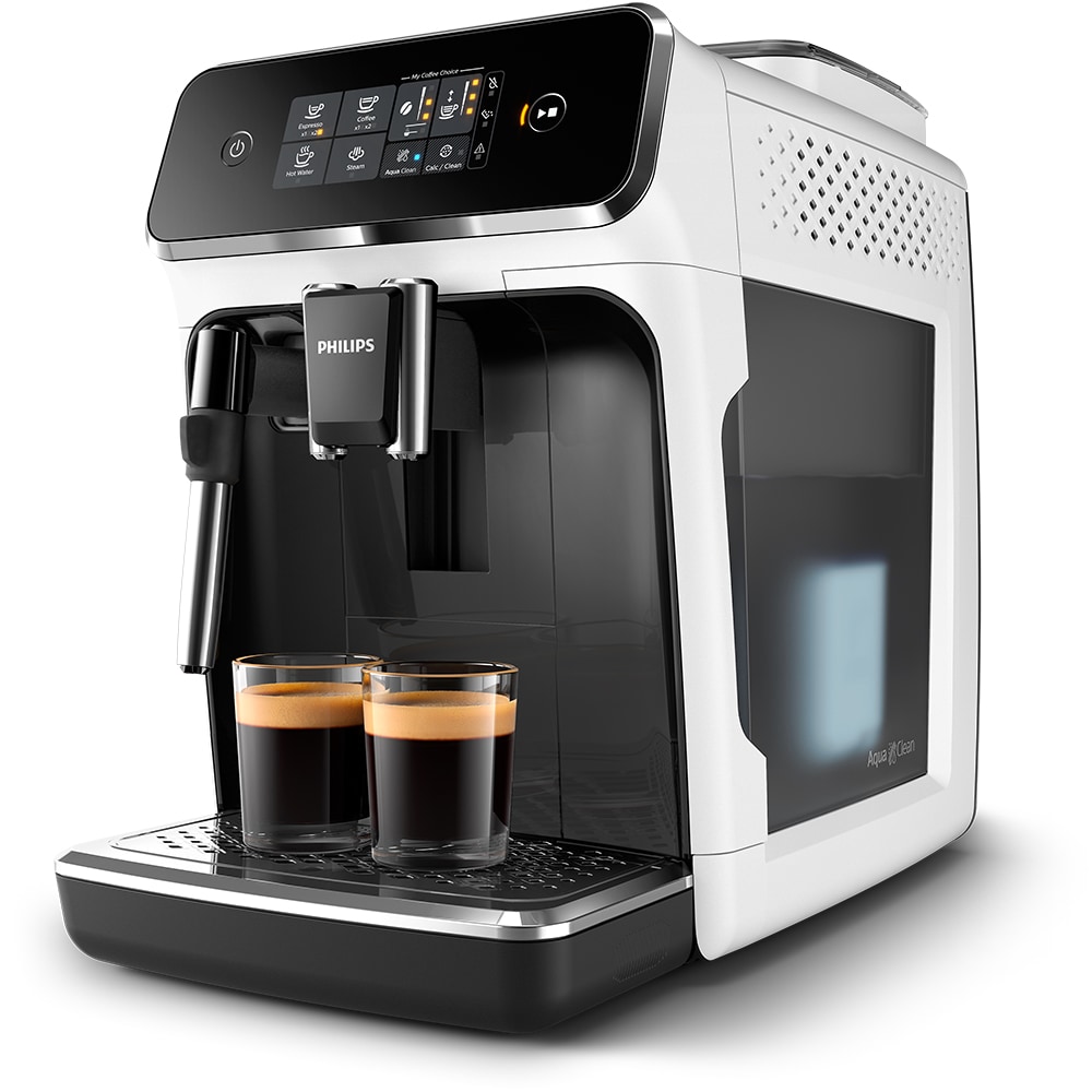 Espressor automat PHILIPS Seria 1200 EP2223/40, 1.8l, 1500W, 15 bar, alb
