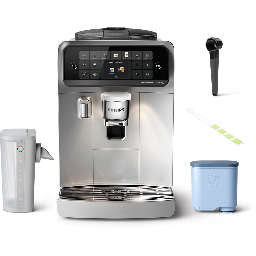 Espressor automat PHILIPS LatteGo Pro S6000 EP6551/30, 1.9l, 1500W, 15 bar, alb-negru