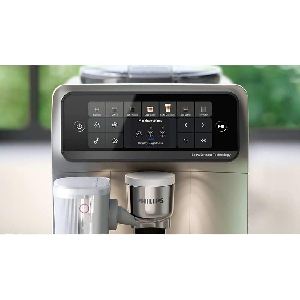 Espressor automat PHILIPS LatteGo Pro S6000 EP6551/30, 1.9l, 1500W, 15 bar, alb-negru